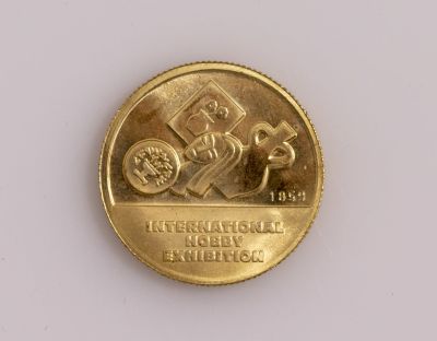 מדלית זהב, תערוכת התחביב הבינלאומית. מדליית זהב 750, הנפקה של החברה הממשלתית, "תערוכת התחביב 