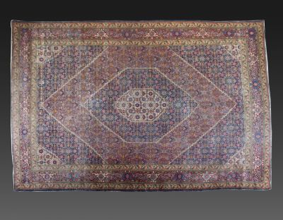 שטיח טבריז פרסי, מידות: 322X225 ס"מ, שחיקה רבה.