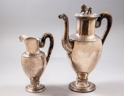 כלי כסף גרמניים, המאה ה-18. שני כלי כסף גרמניים תוצרת Balthasar Sittmann, קלן, המחצית השנייה של 