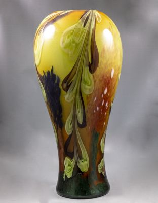 כד זכוכית גדול ממדים, מוראנו. כד זכוכית מרשים וגדול ממדים, ככל הנראה תוצרת מוראנו, שנות ה-60. 