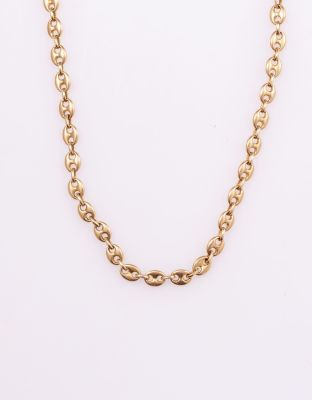 שרשרת זהב 14K עשויה חוליות. בסגנון Cartier. אורך: 60 ס"מ, משקל: 26.1 גרם. חתום.