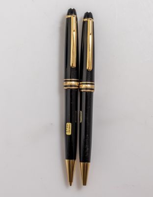 סט עט כדורי ועיפרון מכאני, Montblanc. סט עט כדורי ועיפרון תוצרת Montblanc דגם Meisterstuck, צבע 