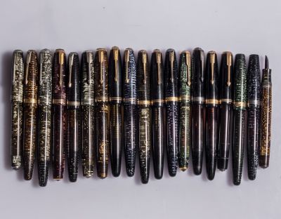 עטים נובעים, Parker Vacumatic - לחלקים/תיקון. לוט 18 עטים תוצרת Parker דגם ווקומטיק, צבעים 