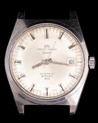 שעון יד, 	Jaquet Girard Airvac 400. שעון יד אוטומטי לגבר, Jaquet Girard Airvac 400. תאריכון. 