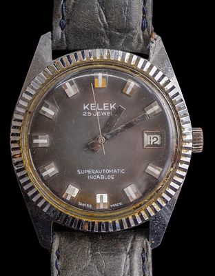 שעון יד, Kelek Superautomatic Incabloc. שעון יד אוטומטי לגבר, Kelek Superautomatic Incabloc. 