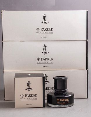 מיכלי דיו לעט נובע, Parker Penman. לוט 18 מיכלי דיו לעט נובע תוצרת Parker, צבע Ebony. חדשים 