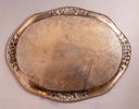 Silver Tray, Germany. German 800 silver tray, 48X37 cm, 1240g, hallmarked.Image - 2