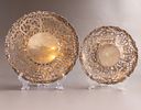 Chinese Export Silver Trays, Yi-Chang. Chinese Export silver trays by Yi Chang. Diameter: 22-28 Image - 2