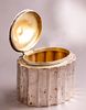 Austro-Hungarian Silver Sugar Box. C. 1900 Austro-Hungarian 800 Silver sugar box. Gilt interior. Image - 2
