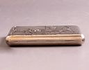 Russian Silver Cigarette Box. Russian 84 silver cigarette case. 11.5X8.5X1.5 cm, weight: 215g. Image - 3