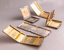 Silver Cigarette cases. Lot of silver boxes including 4 cigarette cases and a compact. Various Image - 3