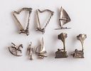 Silver Miniatures. Lot of 8 silver miniatures. Total weight: 59g.Image - 1