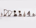 Silver Miniatures. Lot of 8 silver miniatures. Total weight: 59g.Image - 2
