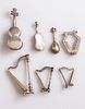 Silver Miniatures. Lot of 6 silver miniatures. Total weight: 81g.Image - 1