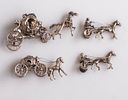 Silver Miniatures. Lot of 6 silver miniatures. Total weight: 88g.Image - 2
