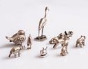 Silver Miniatures. Lot of 6 silver miniatures. Total weight: 90g.Image - 1