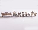 Silver Miniatures. Lot of 8 silver miniatures. Total weight: 93g.Image - 1