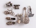 Silver Miniatures. Lot of 8 silver miniatures. Total weight: 92g.Image - 2