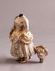 German Silver Figurine, Augsburg. 19th century German (Augsburg) silver figurine/spice box. Image - 2