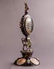 Viennese Silver & Enamel Table Clock. Enameled silver table clock, Austria, 19th century. On a Image - 9