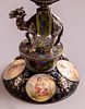 Viennese Silver & Enamel Table Clock. Enameled silver table clock, Austria, 19th century. On a Image - 10