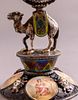 Viennese Silver & Enamel Table Clock. Enameled silver table clock, Austria, 19th century. On a Image - 14