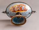 Viennese Enameled Silver Tazza. Viennese silver tazza, from the second half of the 19th century. Image - 5