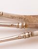 Russian Silver Spoons. Set of 12 Russian 84 silver spoons and another 3. Length: 14.5 cm, total Image - 2