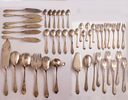 Silver Flatware, Germany. Partial German 800 silver flatware set. Total weight: 1900g. Hallmarked.Image - 1