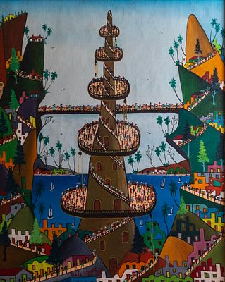 Prefete Duffaut (1923-2012). Préfète Duffaut (1923-2012), Landscape, 1984, oil on canvas, 49X39