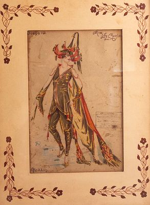 Unidentified Artist, Miss Lily Morris. Unidentified artist, Miss Lily Morris, watercolors on
