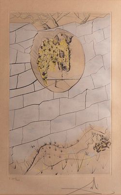 Salvador Dali (1904-1989), "The Beloved Looks Forth", from The Song of Songs of King Solomon
