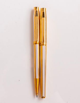 סט עטים, Elysee Parthenon BiColor. סט עט נובע ועט כדורי תוצרת Elysee, דגם Parthenon BiColor 