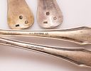 Silver Cutlery. Lot of silver cutlery, mainly American sterling silver (partial set). Length: Image - 2