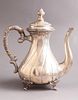 Austro-Hungarian silver kettle. An Austro-Hungarian silver kettle, decorated with reliefs of Image - 2