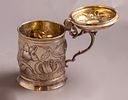Silver Tankard, Germany. Silver tankard cup with a lid, Germany, Augsburg, 18th century. Image - 6