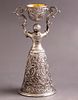 German Silver Plated Brautbecher (Bridal Cup). German silver-plated Brautbecher (bridal cup). Image - 1