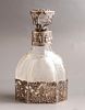 Silver & Glass Decanter, Hanau. German crystal and silver decanter by Wolf & Knell, Hanau, 19th Image - 2