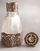 Silver & Glass Decanter, Hanau. German crystal and silver decanter by Wolf & Knell, Hanau, 19th Image - 3