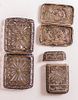 Silver Boxes. Lot of 3 silver boxes, decorated with filigree work of floral motifs. Dimensions: Image - 2