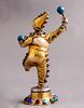 German Silver Figurine, 19th century. German silver figurine of an Arlecchino, 19th century. Image - 1