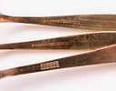 Enameled Silver Teaspoons. Lot of 3 sets of 6 Norwegian enameled silver sterling tea spoons Image - 5
