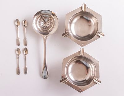 Iraqi Silver Items. Lot of 7 Iraqi silver items, Baghdad, first half of the 20th century.
