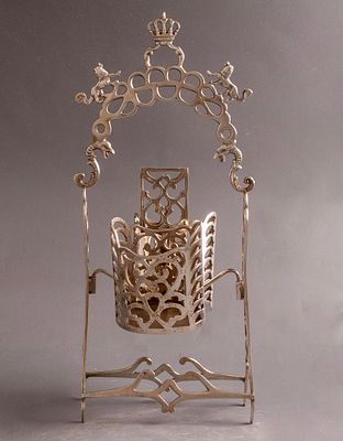 Jewish Iraqi Silver Cigarette Holder. Jewish Iraqi silver cigarette holder, Baghdad, early 20th