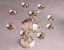 Iraqi Silver Hanukkah Menorah, Baghdad, circa 1940. Height: 33 cm. Total weight: 773 grams. Image - 3