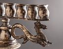 Viennese Hanukkah Menorah. Silver Hanukkah menorah by Hermann S&uuml;dfeld, Vienna, 1883-1909. Image - 3
