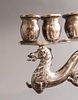 Viennese Hanukkah Menorah. Silver Hanukkah menorah by Hermann S&uuml;dfeld, Vienna, 1883-1909. Image - 7