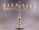 Silver Hanukkah Menorah, Germany, circa 1900. Decorated with openwork and a double-eagle Image - 2