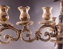 Silver Hanukkah Menorah, Germany, circa 1900. Decorated with openwork and a double-eagle Image - 8