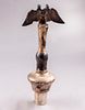 Silver Hanukkah Menorah, Germany, circa 1900. Decorated with openwork and a double-eagle Image - 13